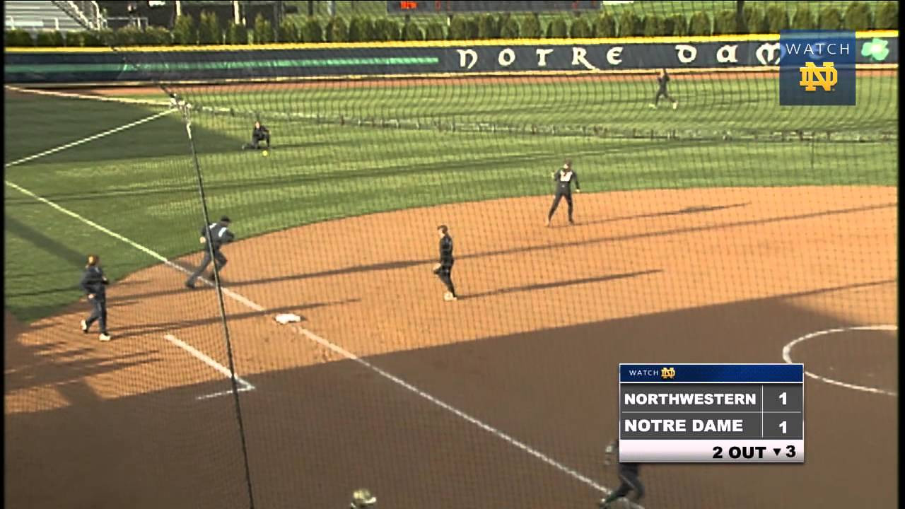 Notre Dame vs. Northwestern Softball Highlights