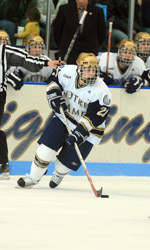 Junior center Kevin Deeth is second among Notre Dame scorers after five games with a goal and four assists.