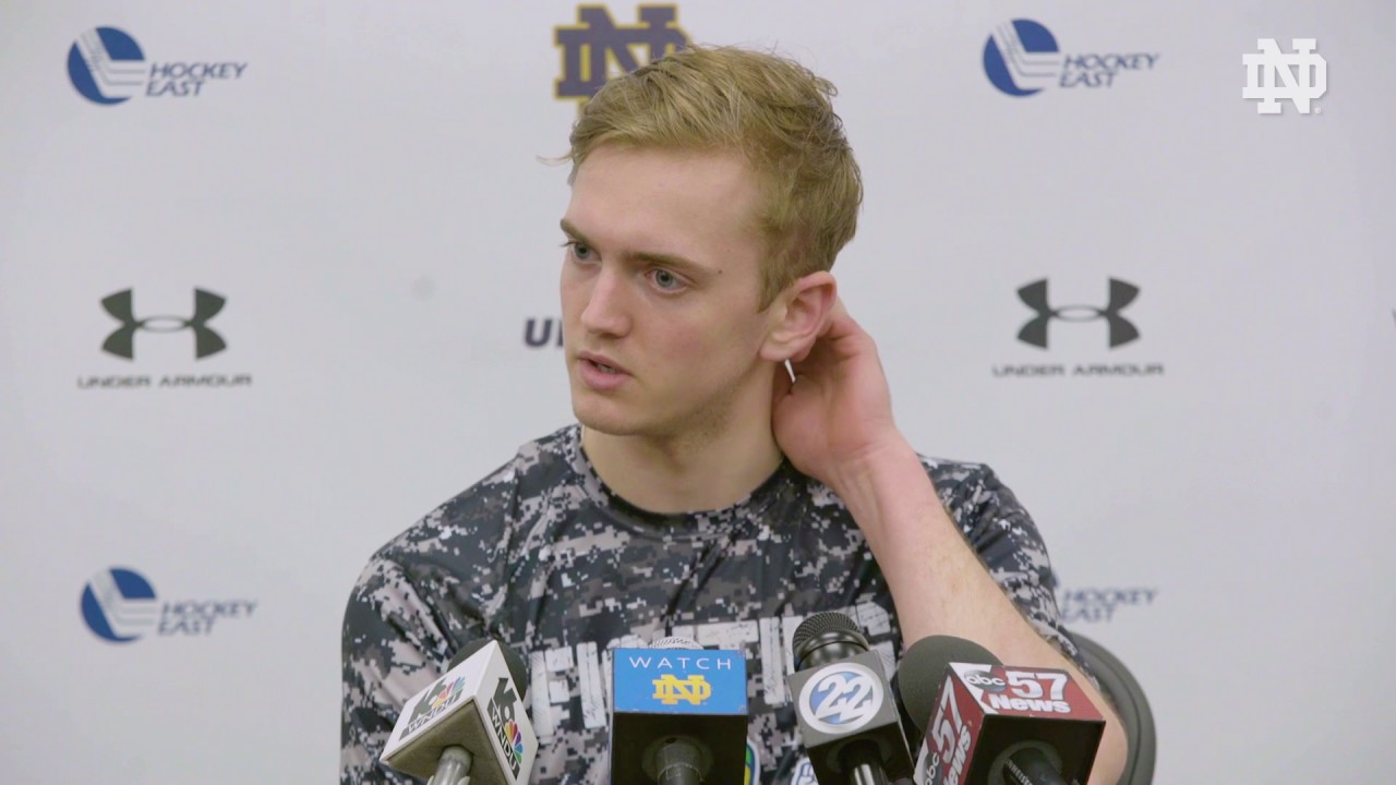 Cal Petersen Frozen Four Preview Press Conference