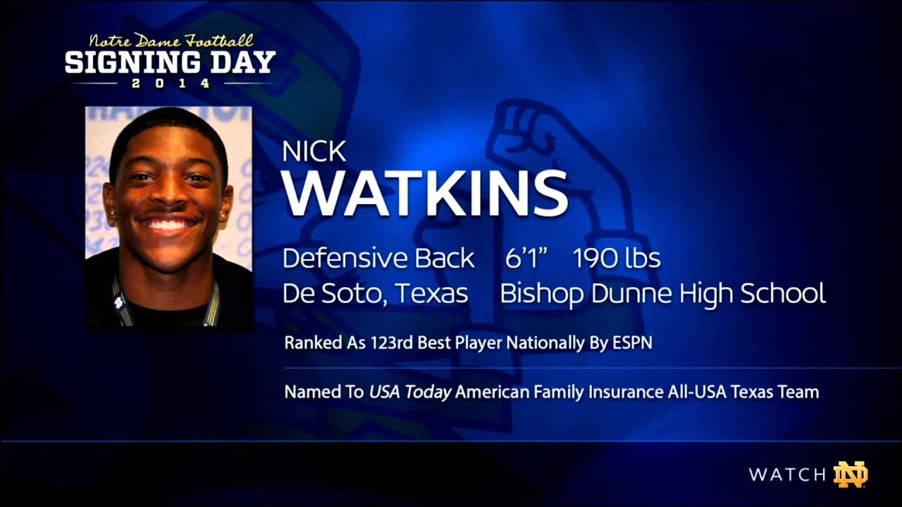 Pete Sampson on WatchND Signing Day Show