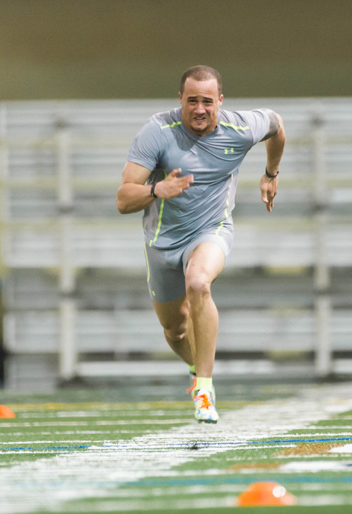 Bennett Jackson posted a 40-yard dash time of 4.40 seconds.