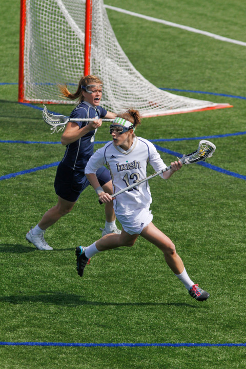 Notre Dame graduate Jenny Granger (pictured) and former teammate Ellie Hilling will play in the IWLCA/Under Armour North-South All-Star game Sunday.