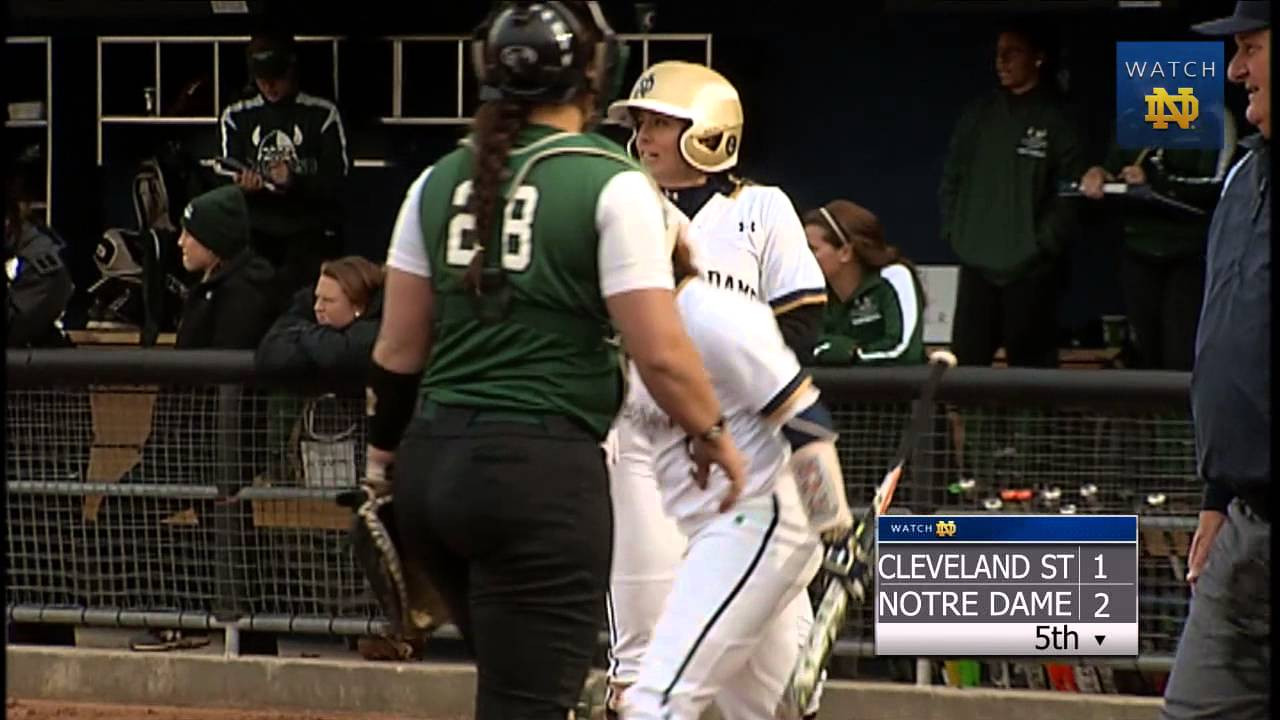 Notre Dame vs. Cleveland State Softball Highlights