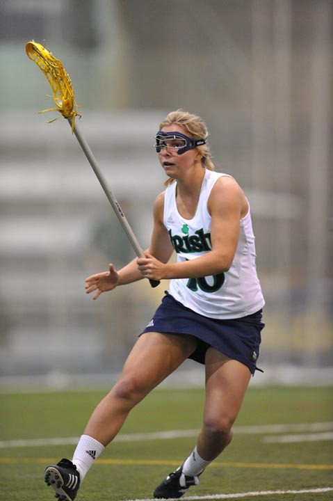 Freshman Kate Newall is the first player from England to don the gold and blue for Notre Dame.