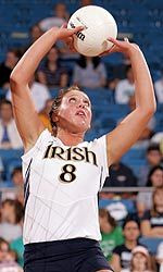 Sophomore Ashley Tarutis led the Irish offense to .315+ hitting in all three games vs. UConn.