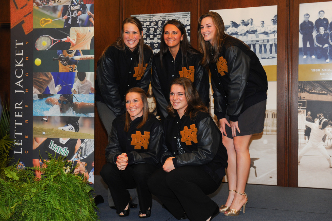 First-time monogram winners at the letter jacket ceremony