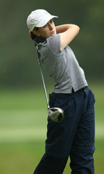 Sophomore Kristin Wetzel carded her top collegiate round with a one-udner par 71 during the second round on Monday.