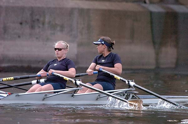 Mallory Glass and the varsity four crew swept all three of their races at the Charles River Challenge this weekend.