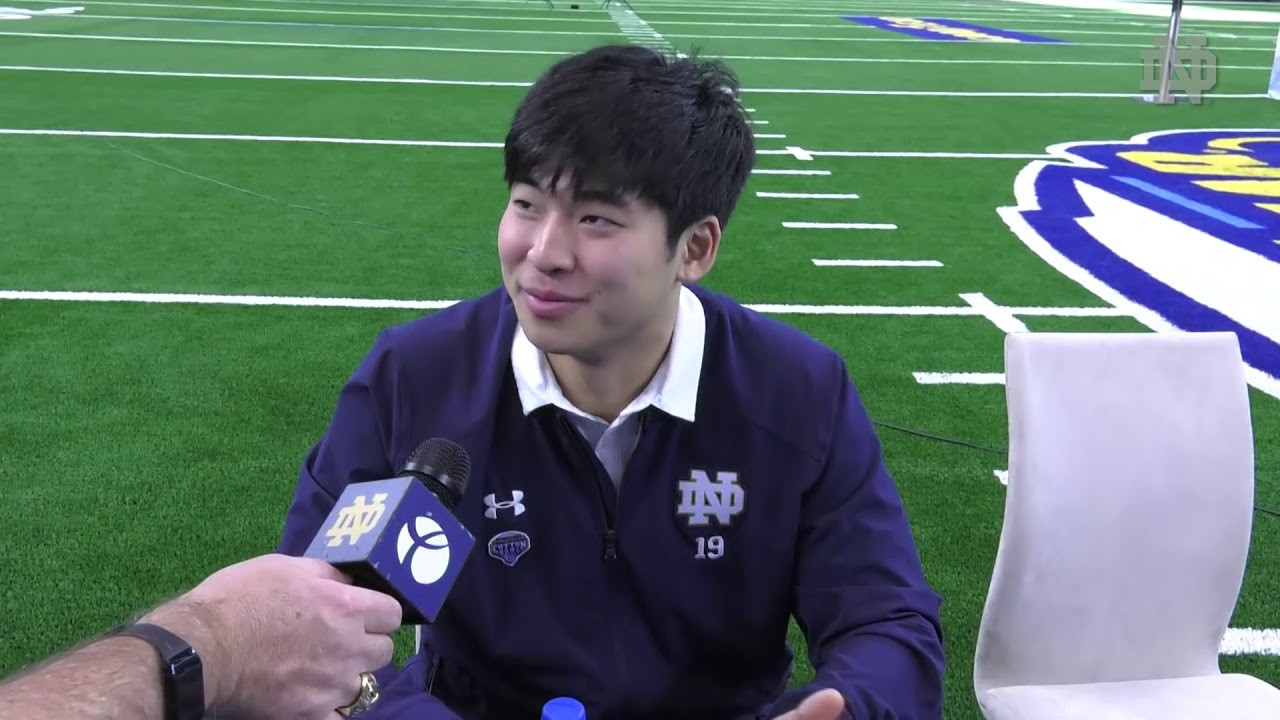 @NDFootball | Justin Yoon Cotton Bowl Media Day (12.27.18)