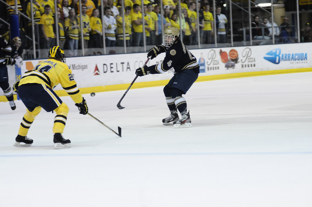 Notre Dame Ice Hockey  vs Michigan Game 2 (CCHA Quarterfinals) on March 10, 2012