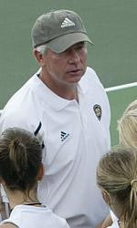 Notre Dame head coach Jay Louderback.