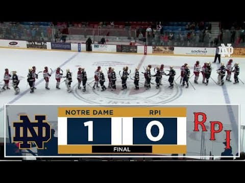 Highlights | @NDHockey at RPI, Game 2 (2017)