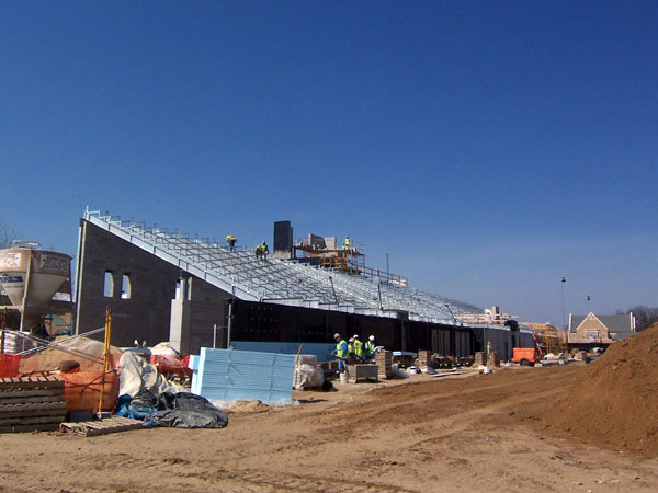Alumni Soccer Stadium Construction - March 2009