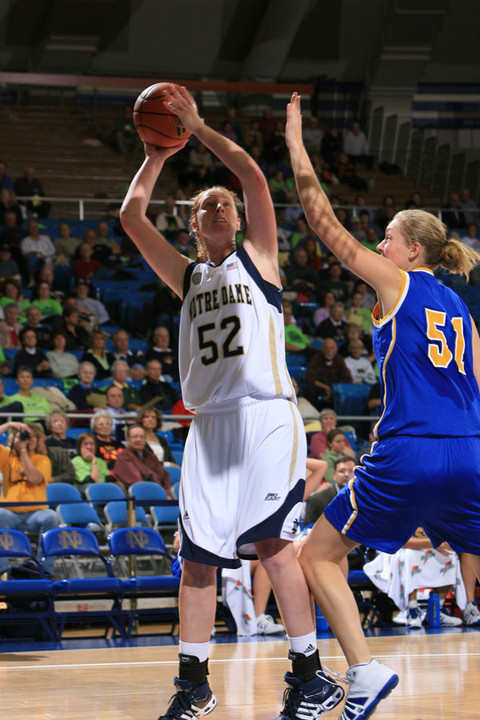 Sophomore center Erica Williamson scored a career-high 16 points and grabbed a game-high eight rebounds as 16th-ranked Notre Dame downed Saint Francis (Pa.), 82-39, on Saturday afternoon at the Joyce Center.