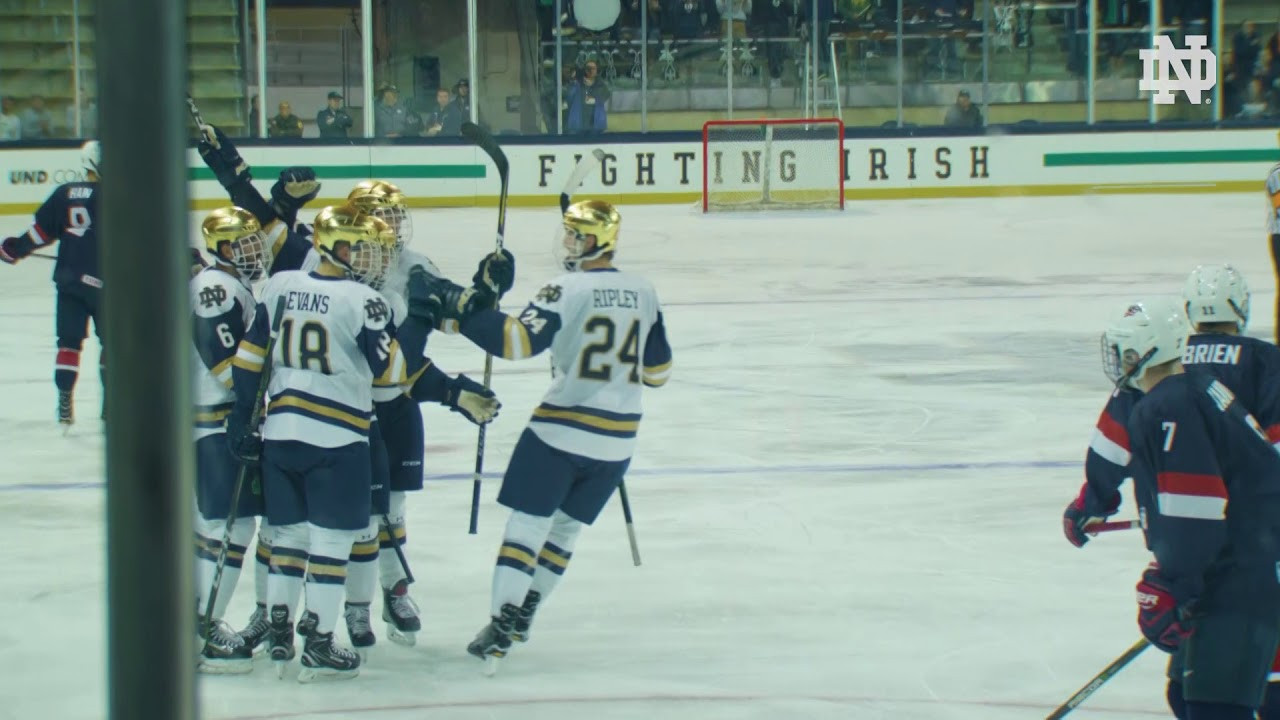 Notre Dame Hockey Highlights vs. US National (U18)