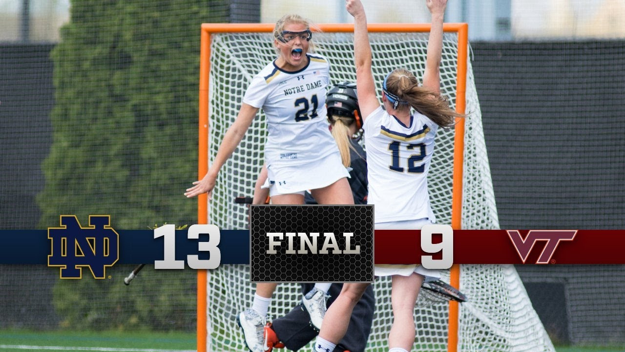 Highlights - Notre Dame Women's Lacrosse vs. Virginia Tech