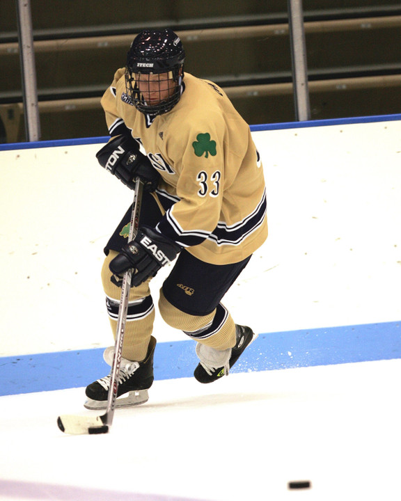 Freshman Garrett Regan scored his first career goal, the game winner, in Notre Dame's 2-0 win over Princeton last weekend.