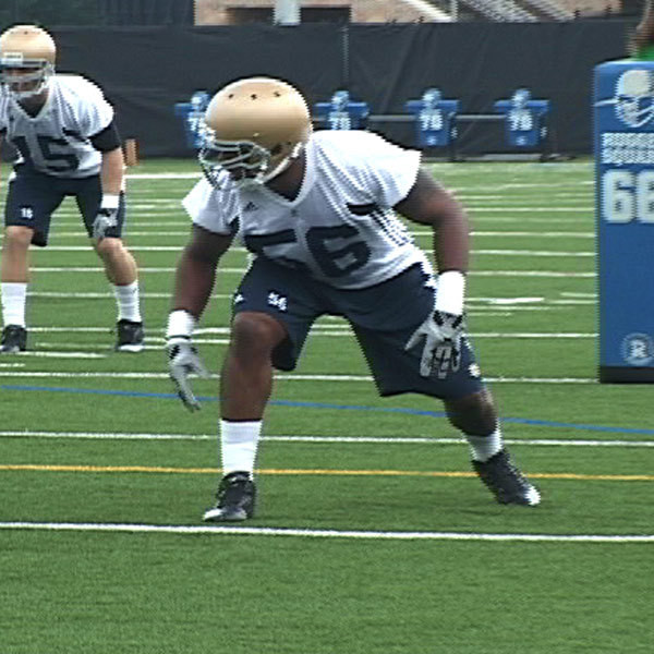 Kerry Neal and the Irish are close to wrapping up preseason camp, as the Notre Dame school year starts Tuesday, Aug. 24.