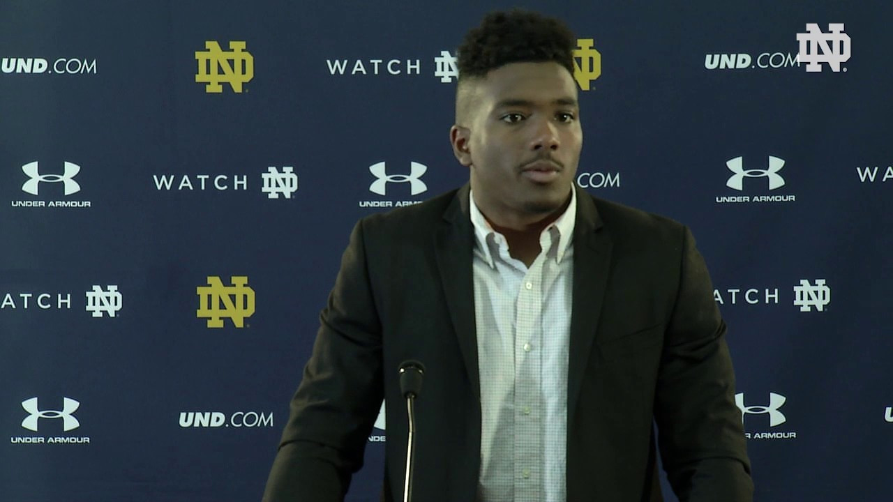 Brandon Wimbush Press Conference 2017 Blue Gold Post Game