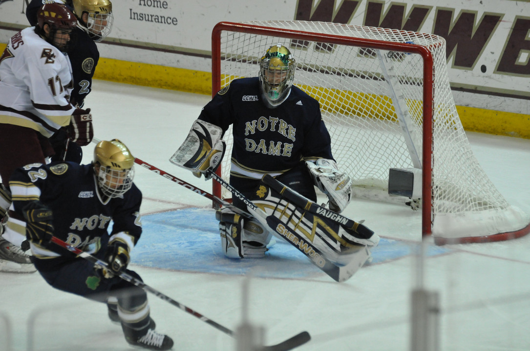 Senior goaltender Jordan Pearce was named the CCHA goaltender of the week for the fourth time this season.