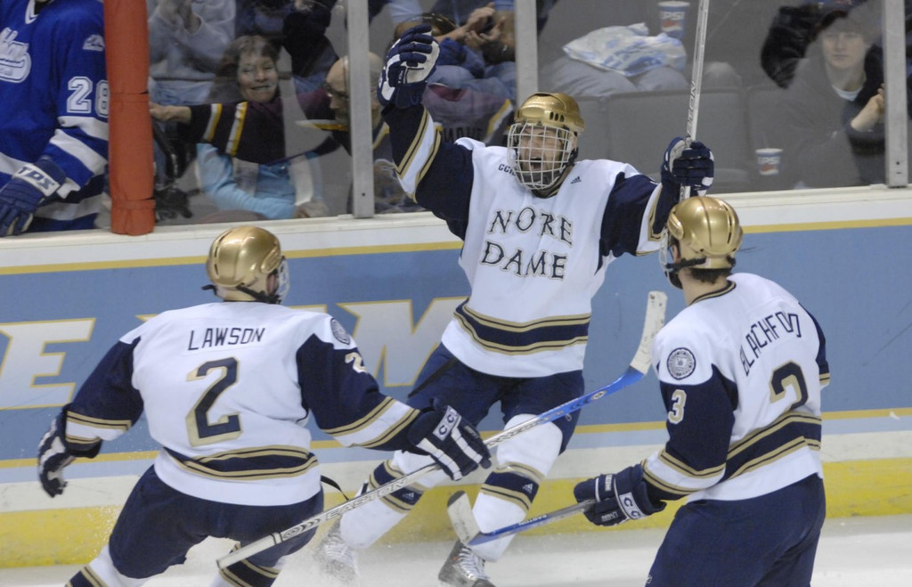 NCAA First Round - Notre Dame 3, Alabama-Huntsville 2 (2 OT)