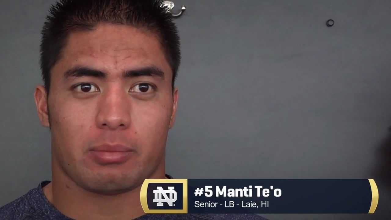 Manti Te'o 2012 Media Day Interview
