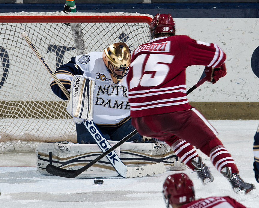 Steven Summerhays made a season-high 36 saves in the 5-3 win against Massachusetts.