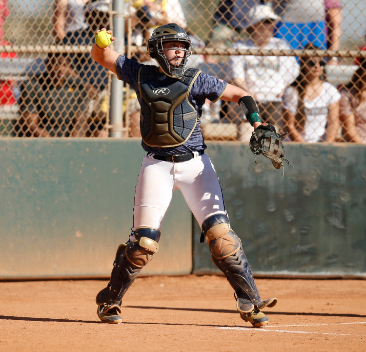 Freshman catcher Maddie McCracken
