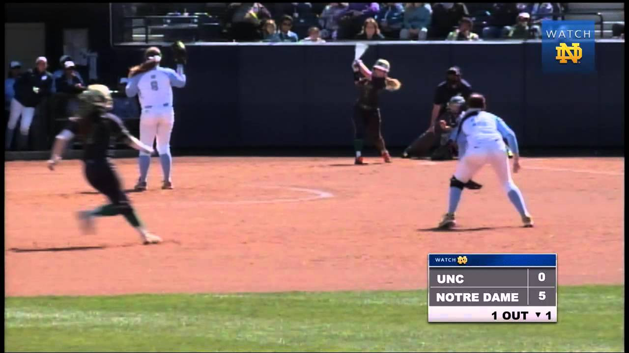 Notre Dame vs. North Carolina Softball Highlights