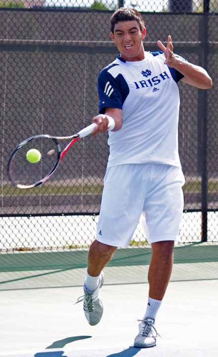 No. 1 doubles player Spencer Talmadge.