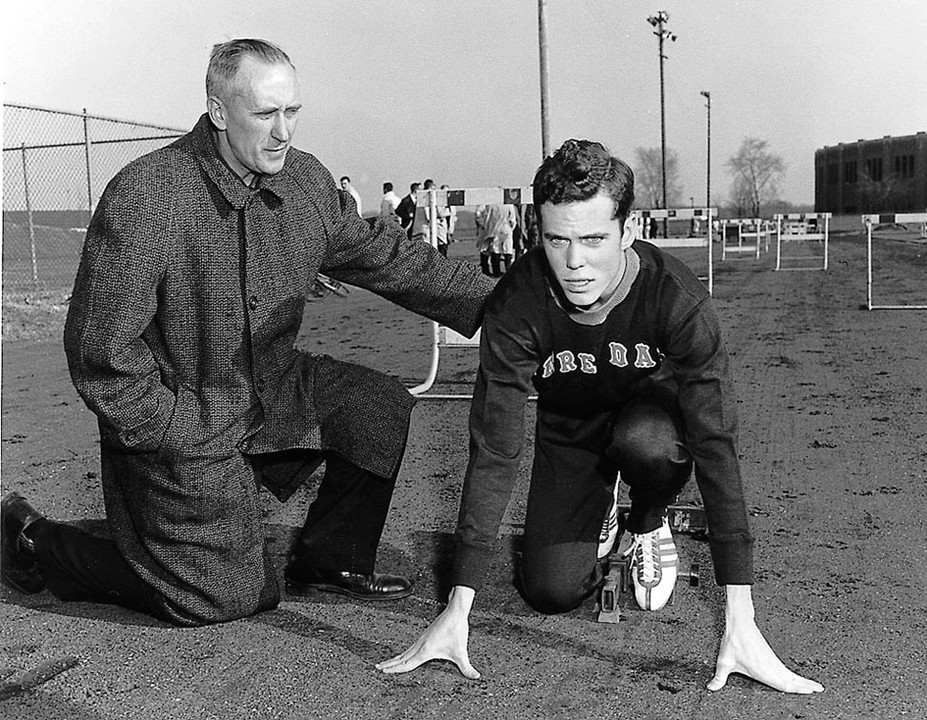 Alex Wilson with All-American Bill Boyle
