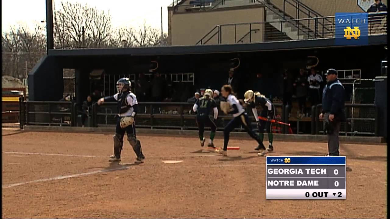 Notre Dame vs. Georgia Tech Softball Highlights