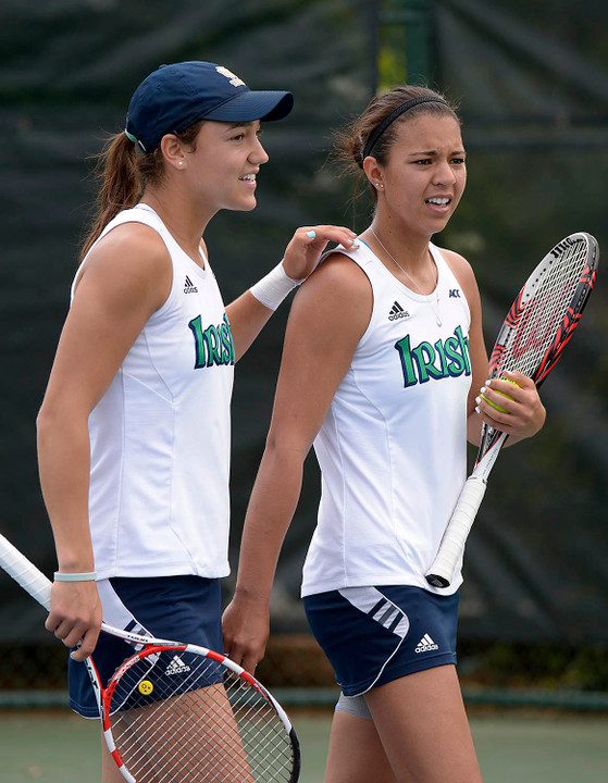 Sophomore Quinn Gleason and senior Britney Sanders
