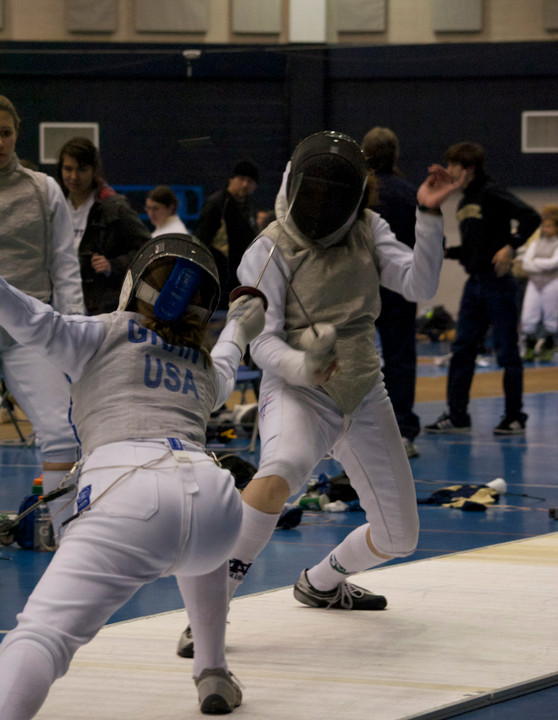 Junior women's foilist Madison Zeiss finished in sixth place in the Virginia Beach NAC Competition Monday.