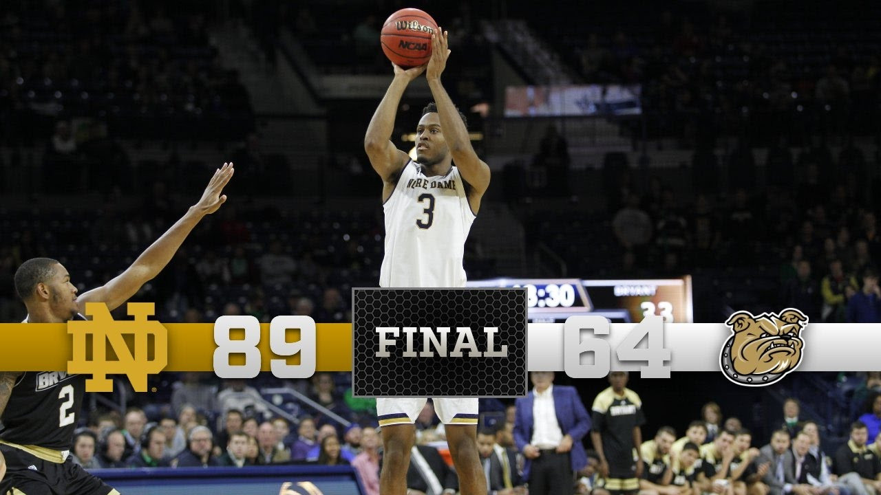 Top Moments - Notre Dame Men's Basketball vs. Bryant