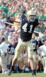 Mike Goolsby and the Irish know that each team on the schedule treats the Notre Dame game as a rivalry.