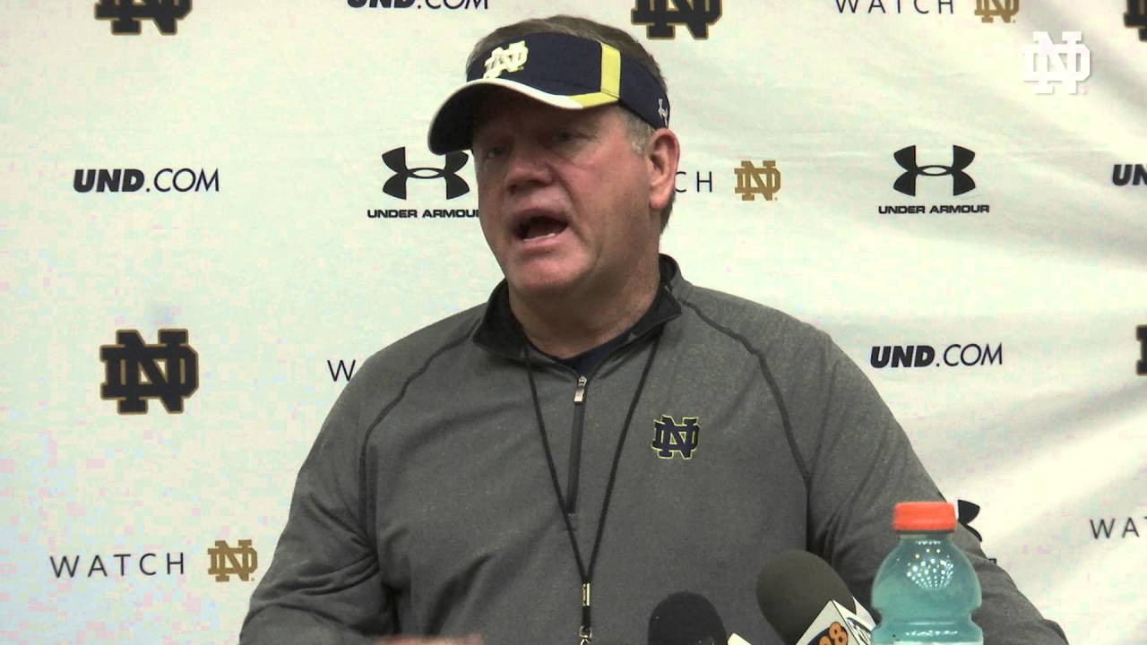 FB Brian Kelly Media Availability April 9, 2016