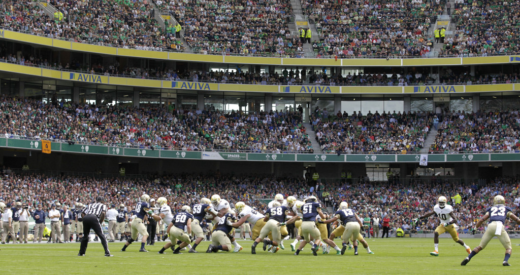 Notre Dame Pounds Navy 50-10 in Dublin (AP)