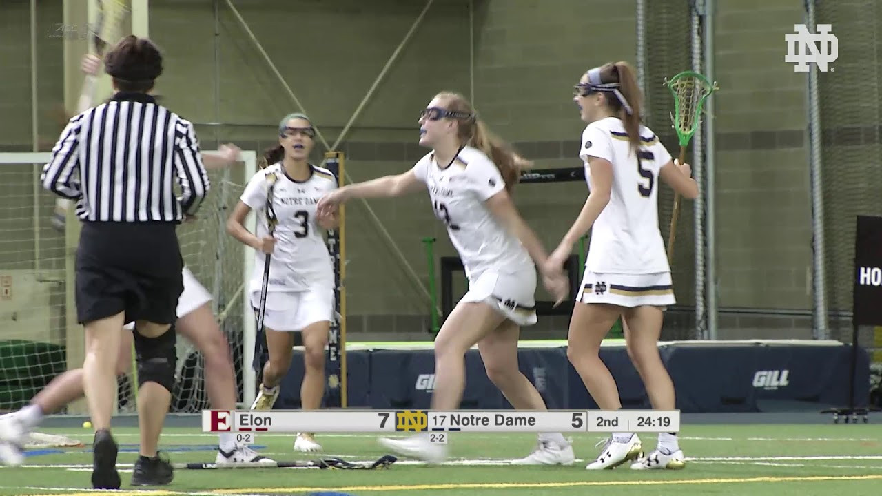 @NDWomensLax | Highlights vs Elon (2018)