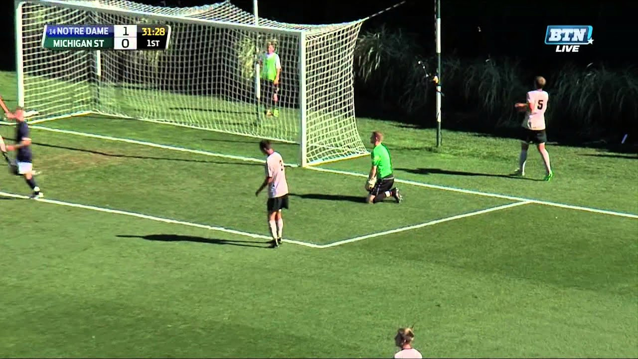Notre Dame vs Michigan State Men's Soccer Highlights