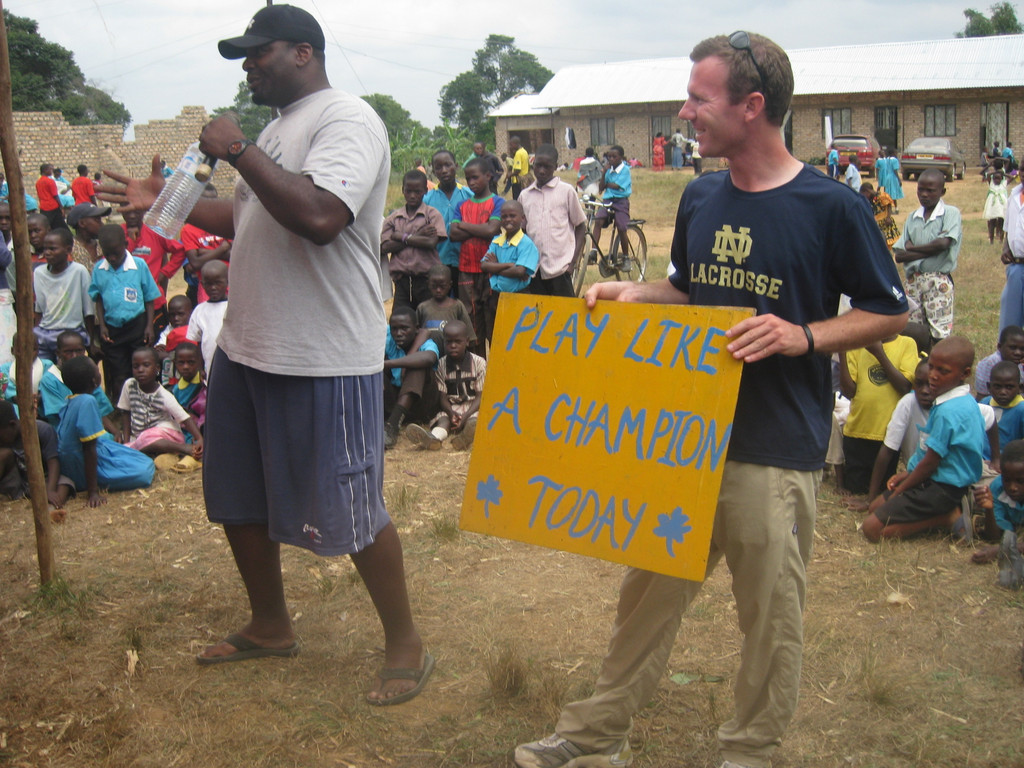 Monogram Winners Teach Ugandan Children To "Play Like A Champion Today"