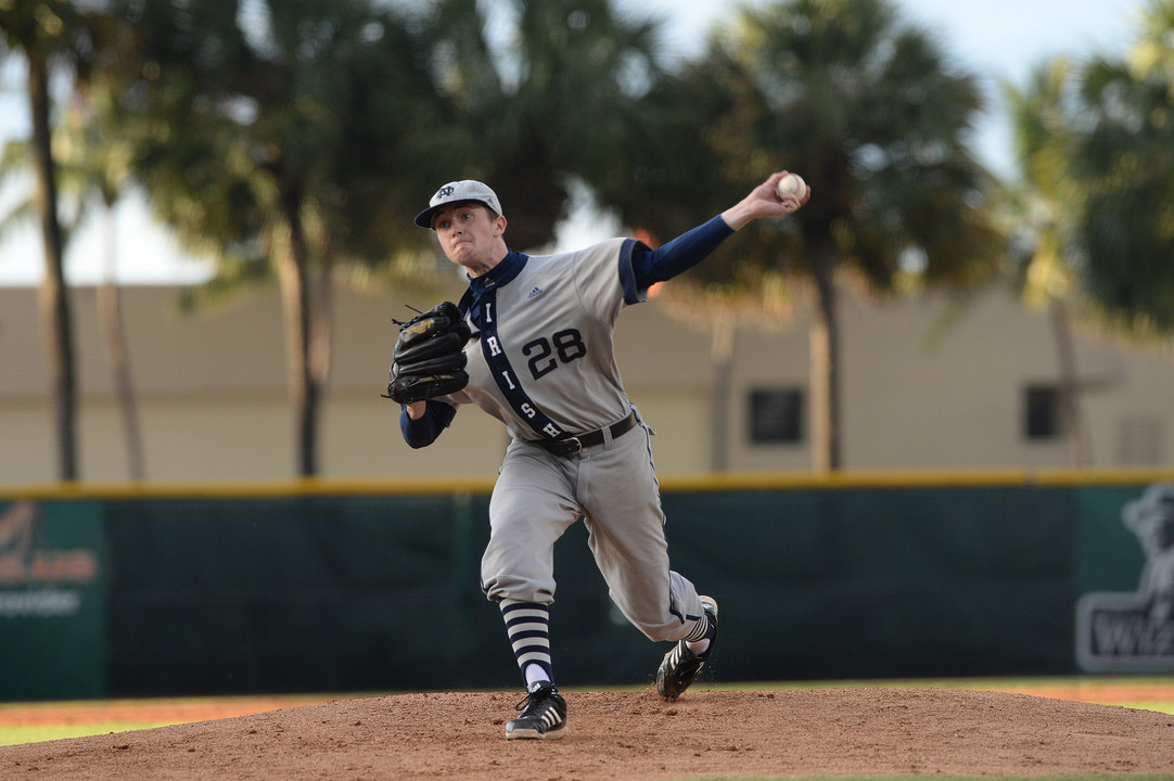 Sophomore Michael Hearne earned the victory Sunday night after holding the Hurricanes scoreless in five innings of work.