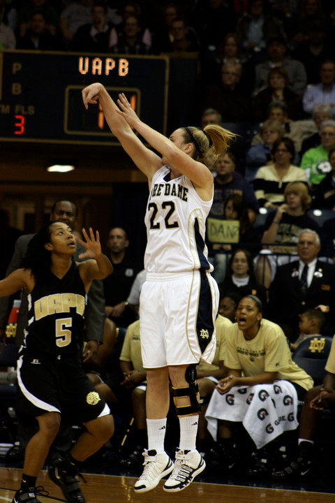 Junior guard Brittany Mallory scored a season-high 15 points, including 5-of-6 free throws in the final 43 seconds, as No. 5/6 Notre Dame downed No. 23/24 San Diego State, 84-79 on Thursday afternoon at the Paradise Jam in the U.S. Virgin Islands.