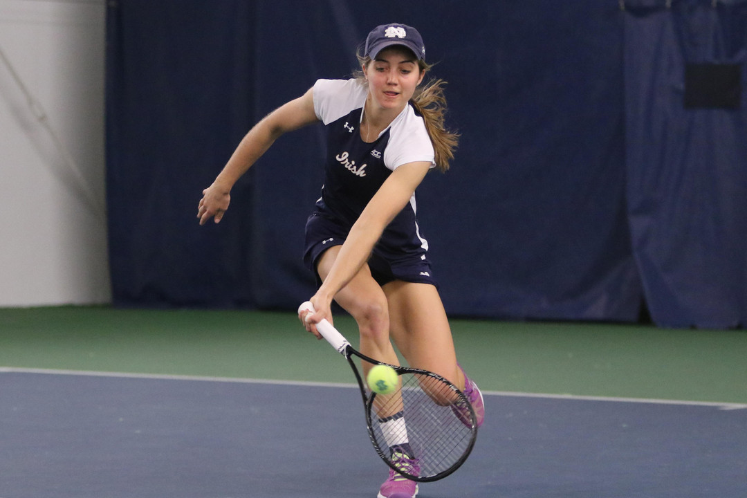 Sophomore Mary Closs helped the Irish win the doubles point with partner Jane Fennelly, notching a 6-3 win at No. 3 doubles.