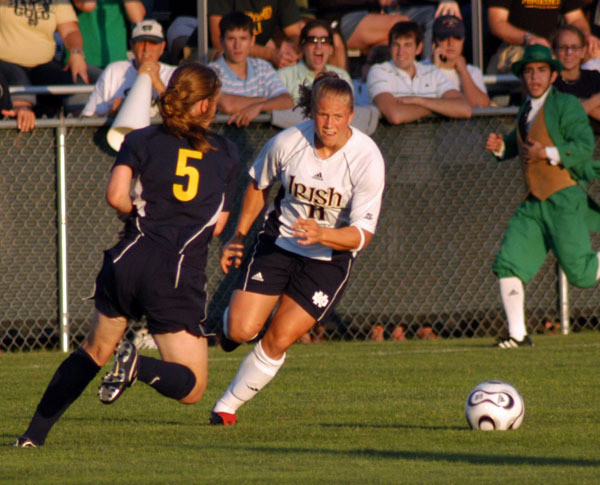 Michele Weissenhofer scored her 19th career goal in Friday's game at Santa Clara.