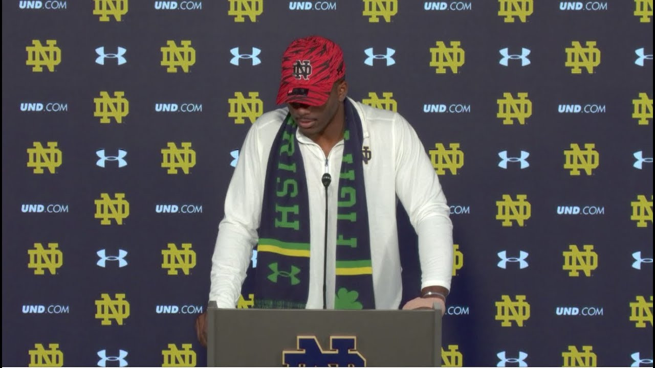 @NDFootball Brandon Wimbush Post-Game Press Conference - Wake Forest (2017)