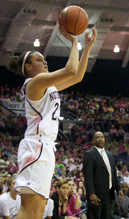 Notre Dame will wear special pink-accented uniforms like these for Saturday's game against Cincinnati as part of the program's annual Pink Zone/Play4Kay Game designed to raise money for breast cancer research.