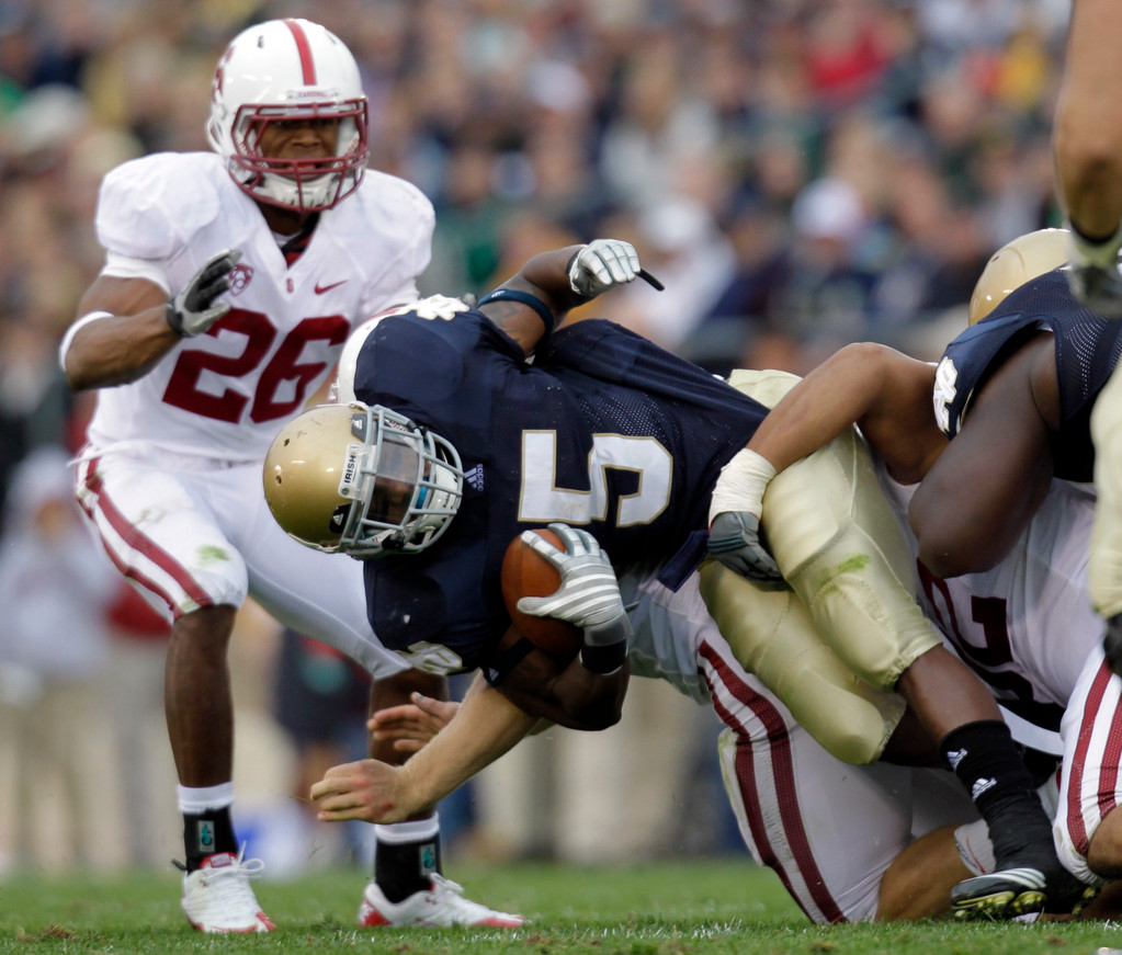 Notre Dame Falls to No. 16 Stanford, 37-14 (AP)