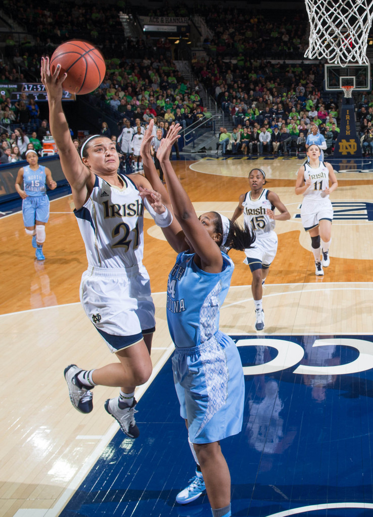 No. 2 Notre Dame vs. No. 14 North Carolina