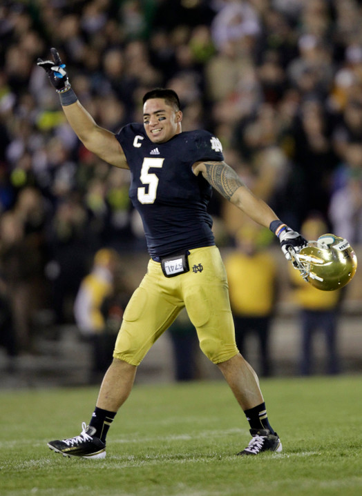 Senior linebacker Manti Te'o.